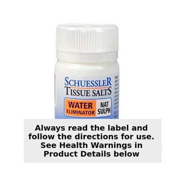 Schuessler Tissue Salts Nat Sulph Water Eliminator 125 Tablets
