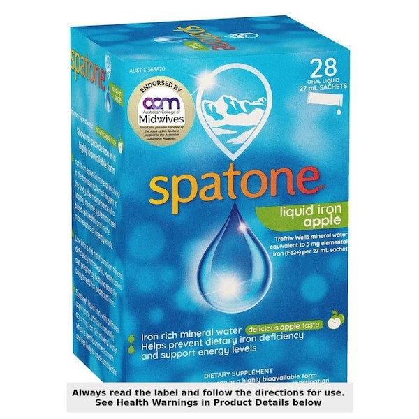 Spatone Liquid Iron Supplement Apple 28 x 25ml Sachets