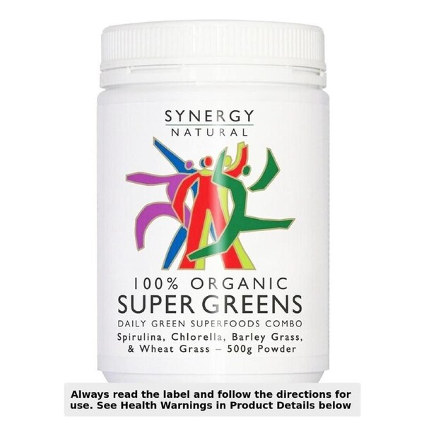 Synergy Natural Organic Super Greens Powder 500g
