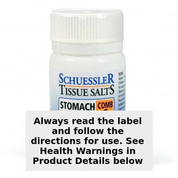 Schuessler Tissue Salts Comb S Stomach Upset 125 Tablets
