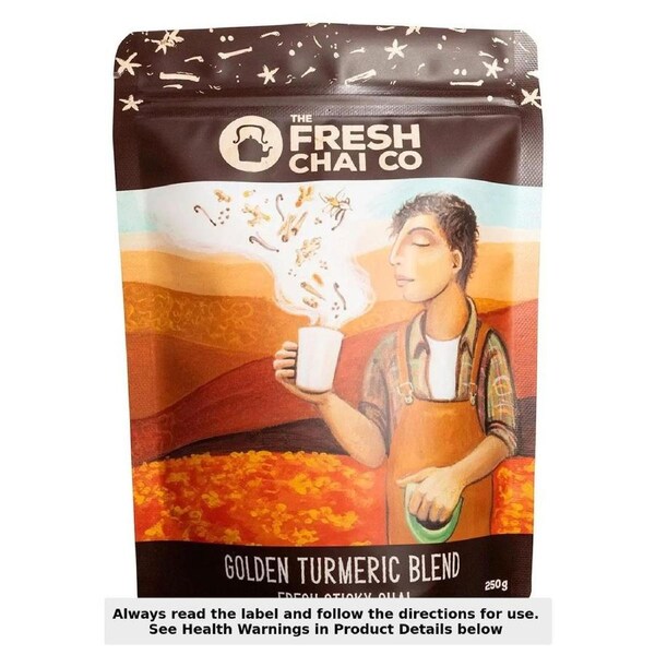 The Fresh Chai Co Golden Turmeric Blend Fresh Sticky Chai 250g
