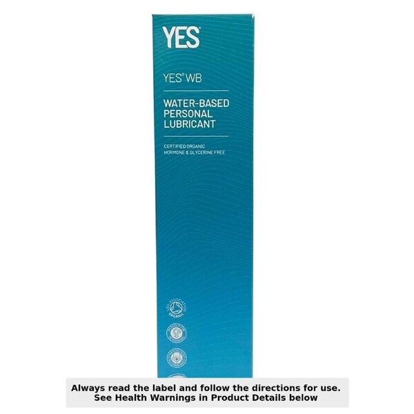 Yes Organic Lubricants WB Water Based Personal Lubricant 150ml