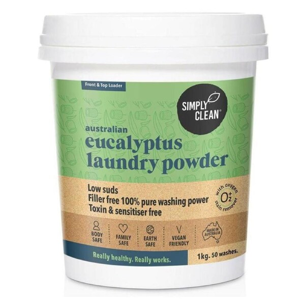 Simply Clean Australian Eucalyptus Laundry Powder 1kg