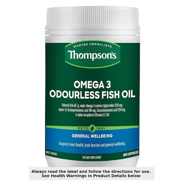 Thompson's Omega-3 Odourless Fish Oil 400 Capsules