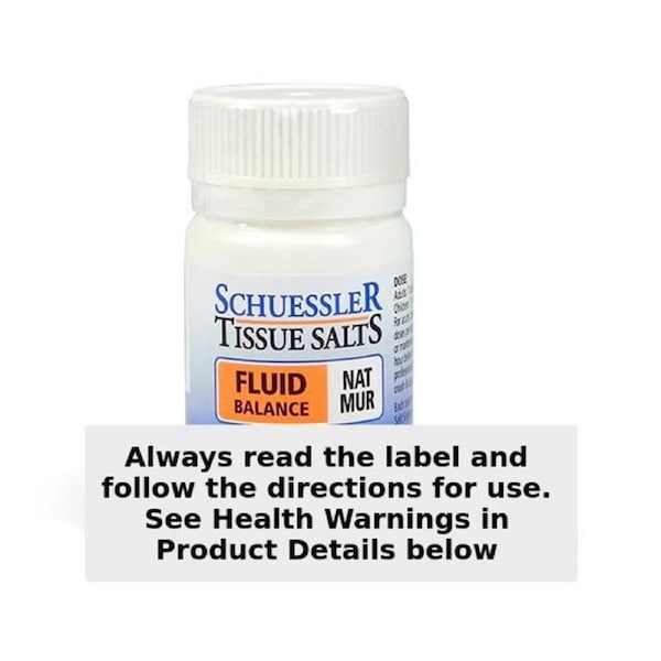 Schuessler Tissue Salts Nat Mur Fluid Balance 125 Tablets