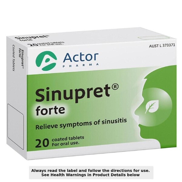 Sinupret Forte Sinusitis Relief 20 Tablets