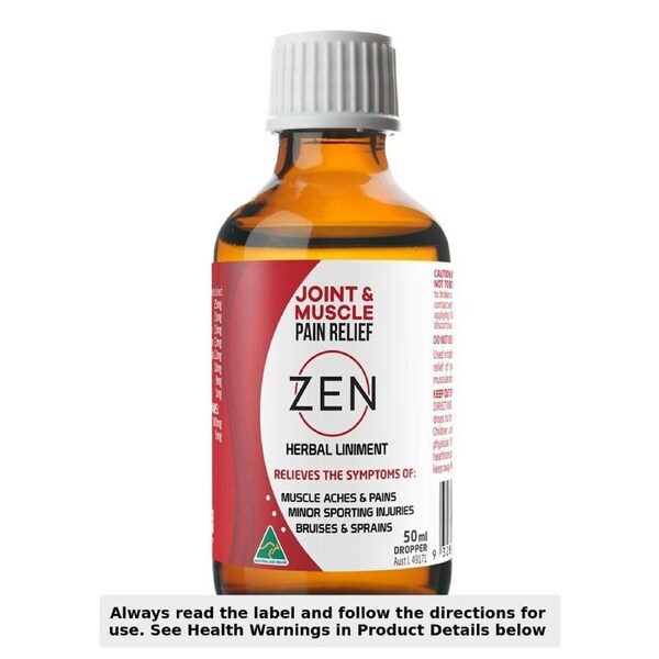 Zen Joint & Muscle Pain Relief Herbal Liniment Drops 50ml