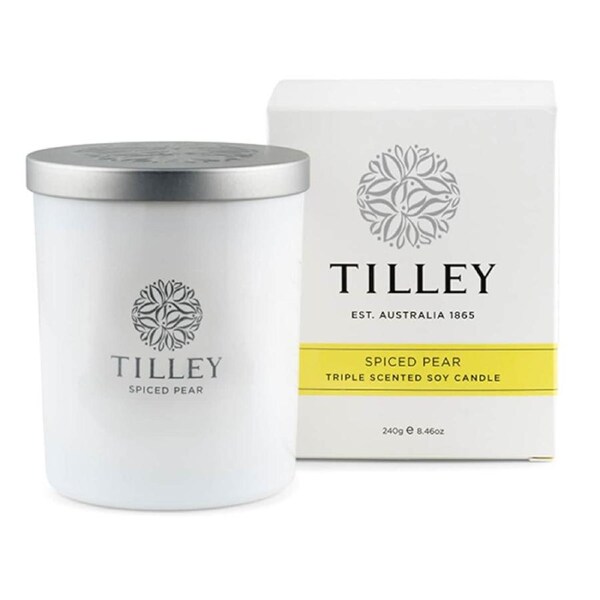 Tilley Scented Soy Candle Spiced Pear 240g
