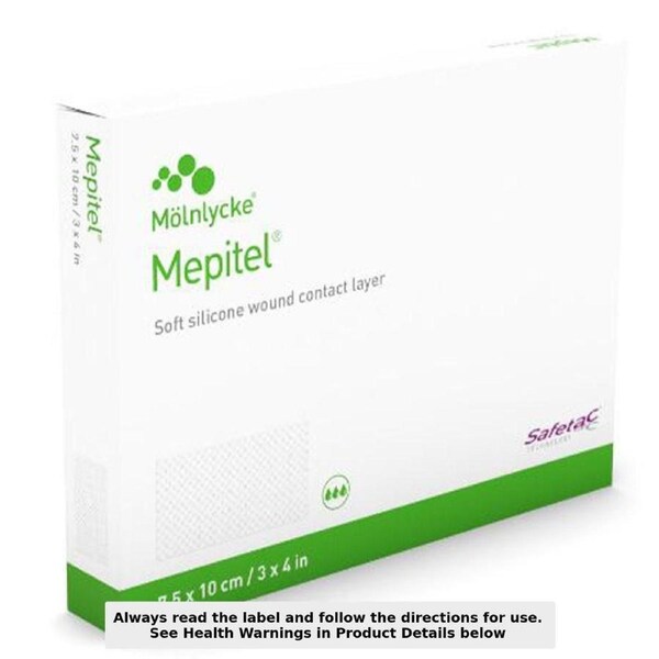 Mepitel Soft Silicone Wound Contact Layer 290710 7.5cm x 10cm 10 Pack