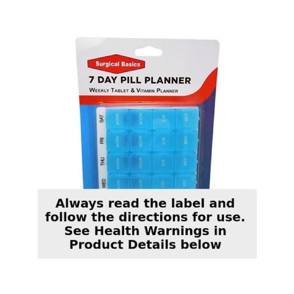 Surgical Basics Four a Day Weekly Pill Organiser
