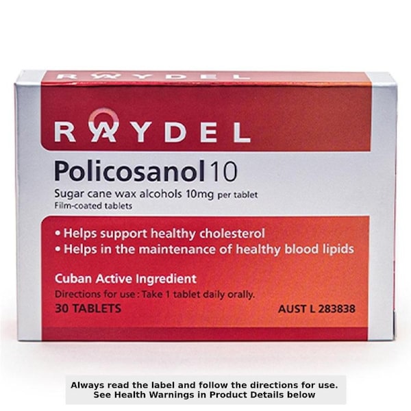 Raydel Policosanol 10mg - 30 Tablets