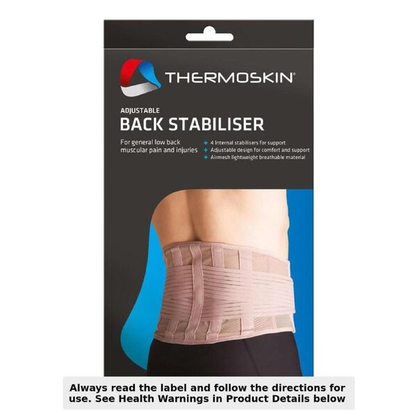 Thermoskin Adjustable Back Stabiliser Beige S