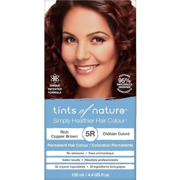 Tints of Nature 5R Rich Copper Brown Permanent Hair Colour 130ml