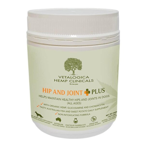 Vetalogica Hemp Clinicals Hip & Joint Plus Dog Supplement 300g