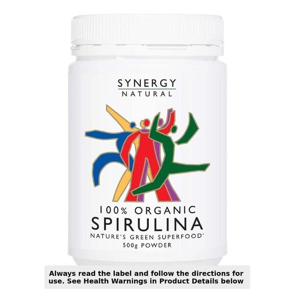 Synergy Natural Organic Spirulina Powder 500g