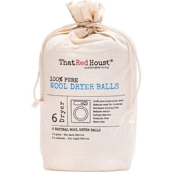 THAT RED HOUSE Wool Dryer Balls 100% Pure