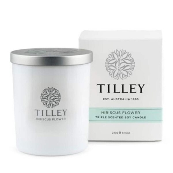 Tilley Scented Soy Candle Hibiscus Flower 240g