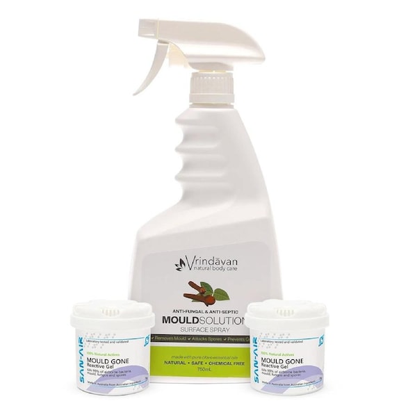San-Air Mould Gone Gel + Vrindavan Surface Solution Spray Bundle