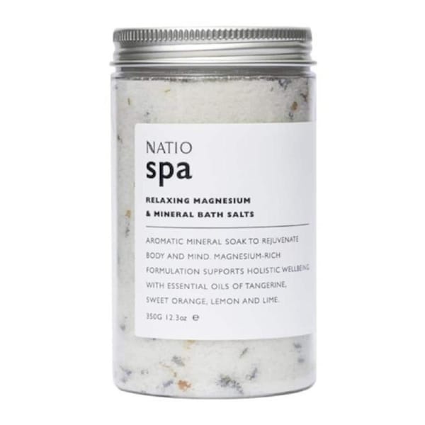 Natio Spa Relaxing Magnesium & Mineral Bath Salts 350g