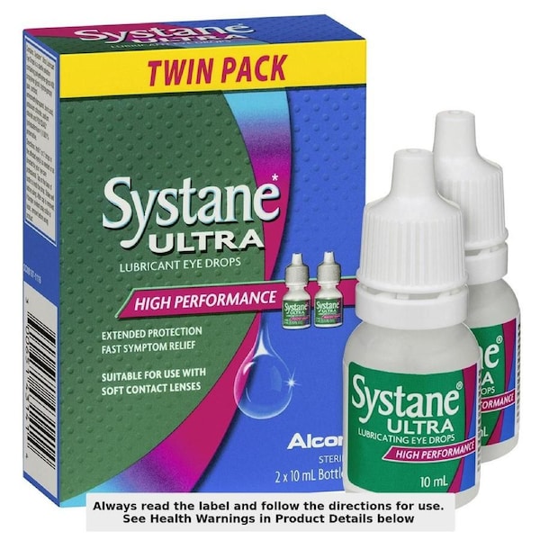 Systane Ultra Lubricant Eye Drops 2 x10ml