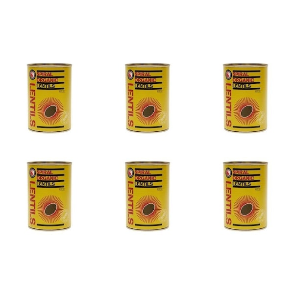 Spiral Organic Lentils 6 x 400g