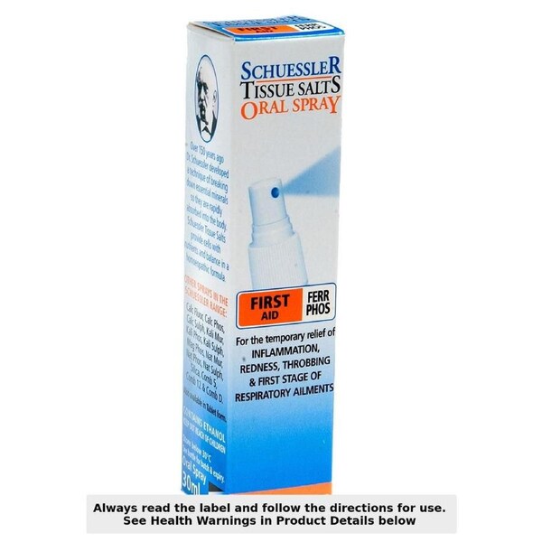 Schuessler Tissue Salts Ferr Phos First Aid Spray 30ml
