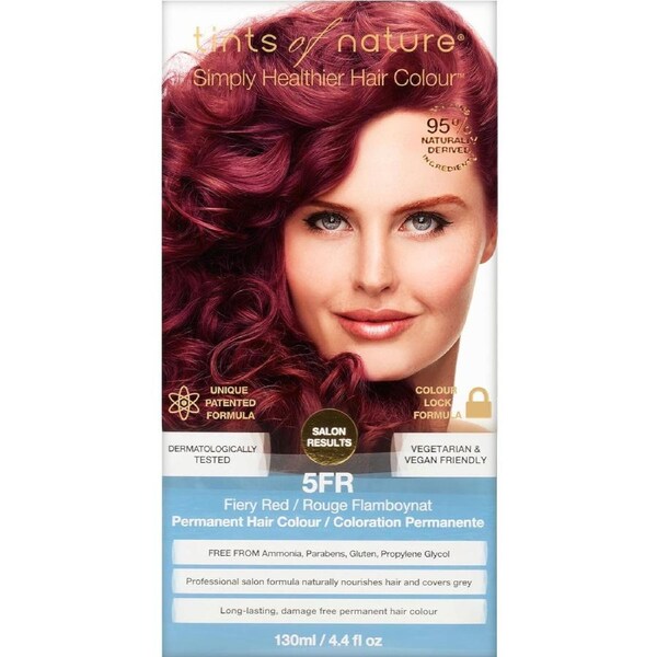 Tints of Nature 5FR Fiery Red Permanent Hair Colour 130ml