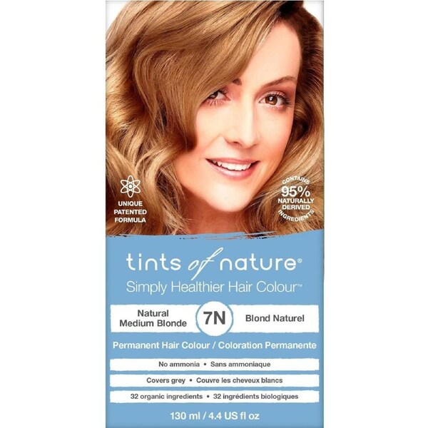 Tints of Nature 7N Natural Medium Blonde Permanent Hair Colour 130ml
