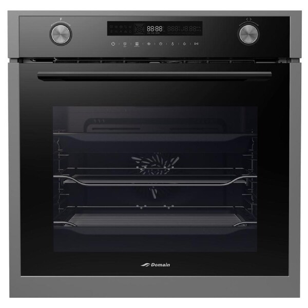 Domain Premium Pyrolytic 14 Function Fan Forced Electric Oven with Air Fryer - 600mm