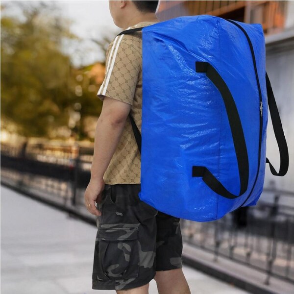 Traderight Moving Bags 6 Pack Waterproof With Backpack Straps For Easy Carry Storage
