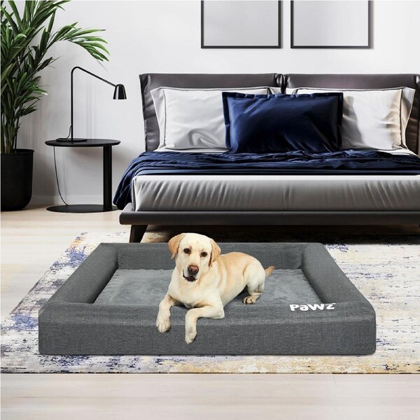 Pawz Memory Foam Pet Bed Calming Dog Cushion Orthopedic Mat Washable Removable 115cm x 90cm x 13cm