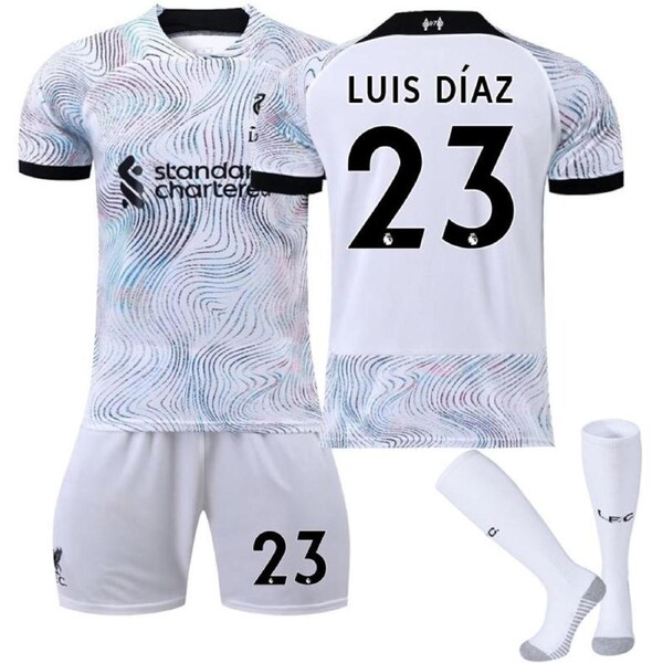 Nevenka LUIS DIAZ #23 Liverpool Home Jersey 2022/23 Soccer Jersey Kit Football T-shirt Set For Adult Kids 30