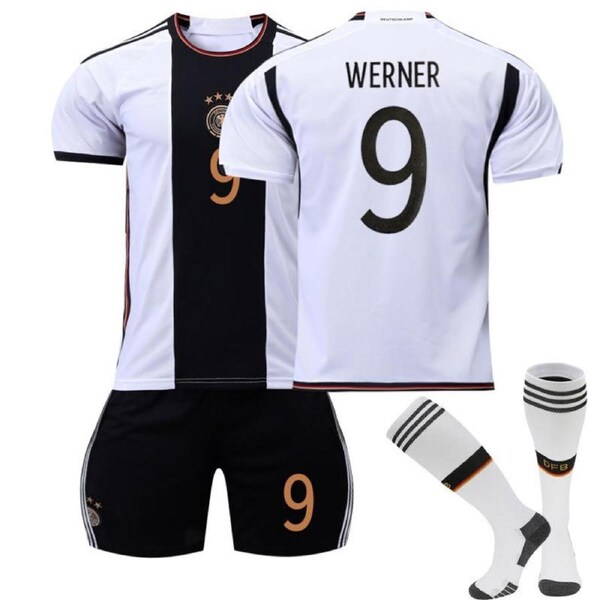Nevenka WERNER #9 Germany Home Jersey 2022/23 Soccer Jersey Kit Football T-shirt Set For Adult Kids 18