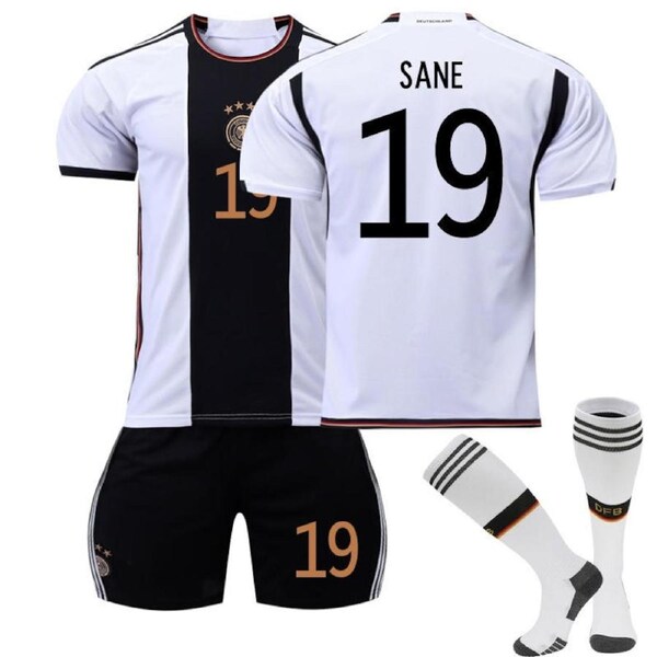 Nevenka SANE #19 Germany Home Jersey 2022/23 Soccer Jersey Kit Football T-shirt Set For Adult Kids 26