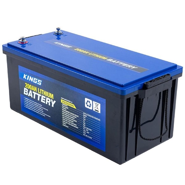 Kings 200Ah Lithium Battery 12V LiFePO4 Prismatic Cell Quality integrated BMS