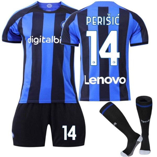 Nevenka PERISIC #14 Milano F.C Home Jersey 2022/23 Soccer Jersey Kit Football T-shirt Set For Adult Kids 18