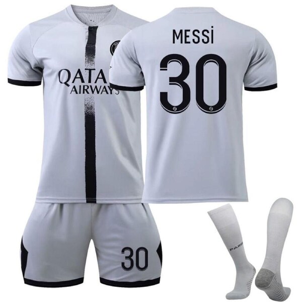Nevenka MESSI #30 Paris F.C Away Jersey 2022/23 Soccer Jersey Kit Football T-shirt Set For Adult Kids 18