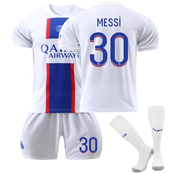 Nevenka MESSI #30 Paris F.C Second Away Jersey 2022/23 Soccer Jersey Kit Football T-shirt Set For Adult Kids 18