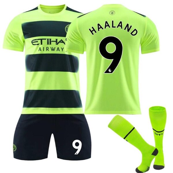Nevenka HAALAND #9 Manchester Second Away Jersey 2022/23 Soccer Jersey Kit For Adult Kids 20