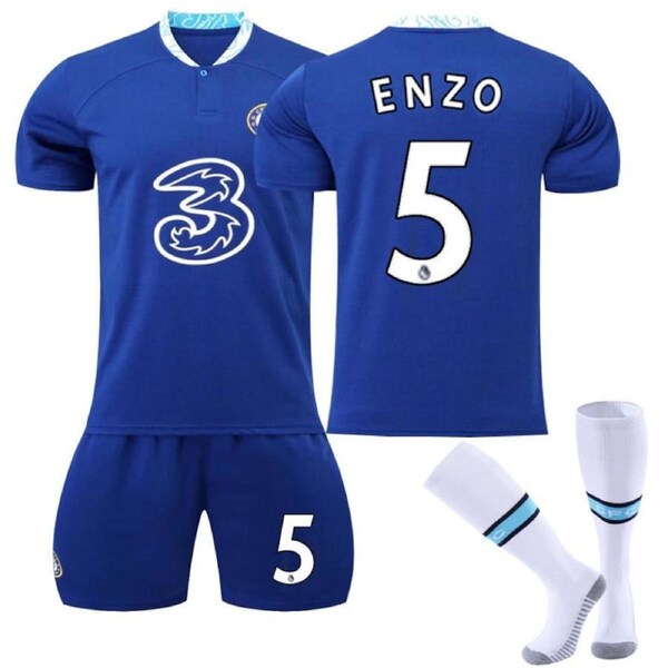 Nevenka ENZO #5 Chelsea Home Jersey 2022/23 Soccer Jersey Kit For Adult Kids 26