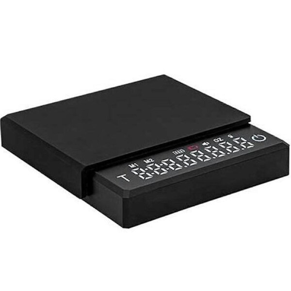 0.1g Mini High Precision Coffee Scale with timer-2000g max capacity - includes silicone mat for easy clean