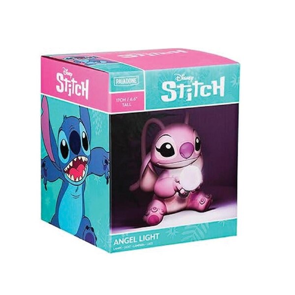Disney Lilo & Stitch Angel Soft Colourful Desk/Bedside Night Light 17cm