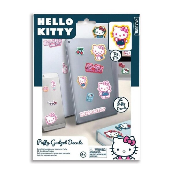 32pc Hello Kitty Puffy 3D Textured Gadget Decorating Kids Decal Stickers 6y+