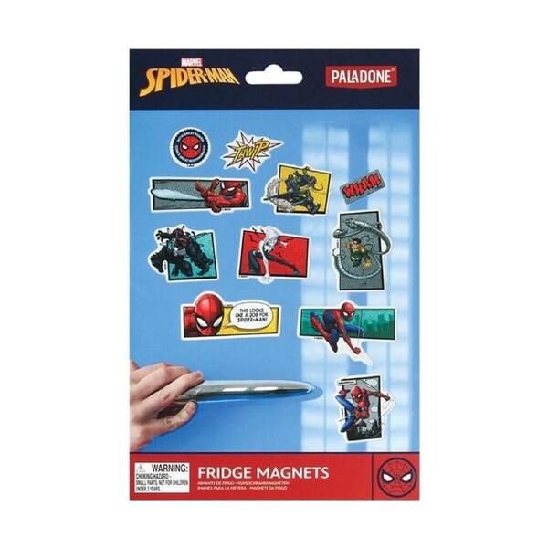 26pc Marvel Spiderman Superhero Fun Vibrant Kids Fridge Decorating Magnets 3y+