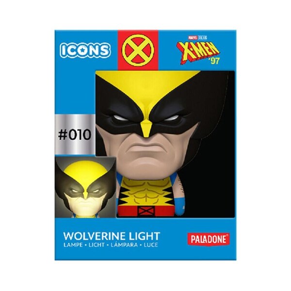 Marvel Wolverine Superhero Icon Desk Bedside Soft Glow Light Lamp 10cm