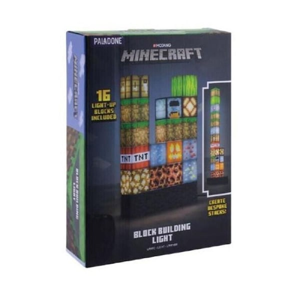16pc Minecraft Versatile Fun Block Building Bedside/Desk/Shelf Light Decor
