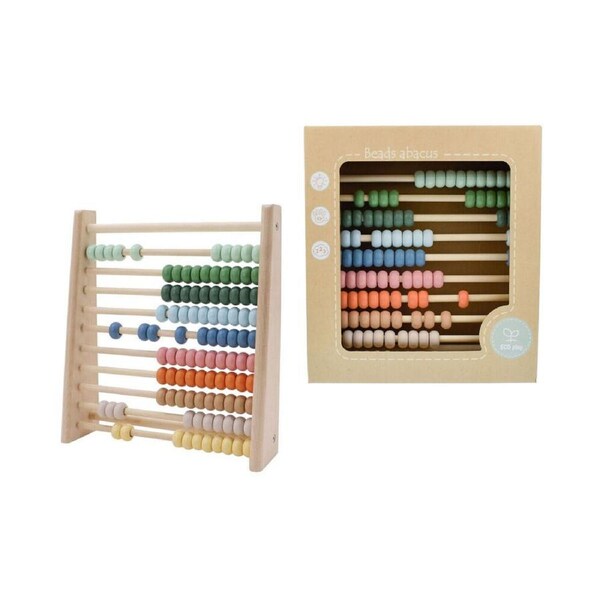 Kaper Kidz 100 Bead Colourful Wooden Kids/Childrens Abacus Counting Toy 2y+
