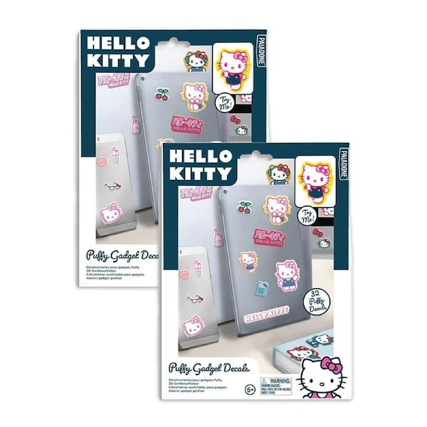64pc Hello Kitty Puffy 3D Textured Gadget Decorating Kids Decal Stickers 6y+