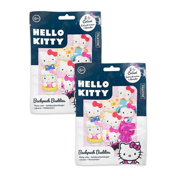 2PK Hello Kitty Backpack Buddies Kids/Children's Keyring Pendant Assorted 6y+