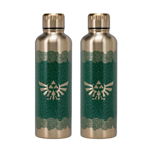 2PK Nintendo Zelda Tears Of The Kingdom Metal Insulated Water Drinking Bottle